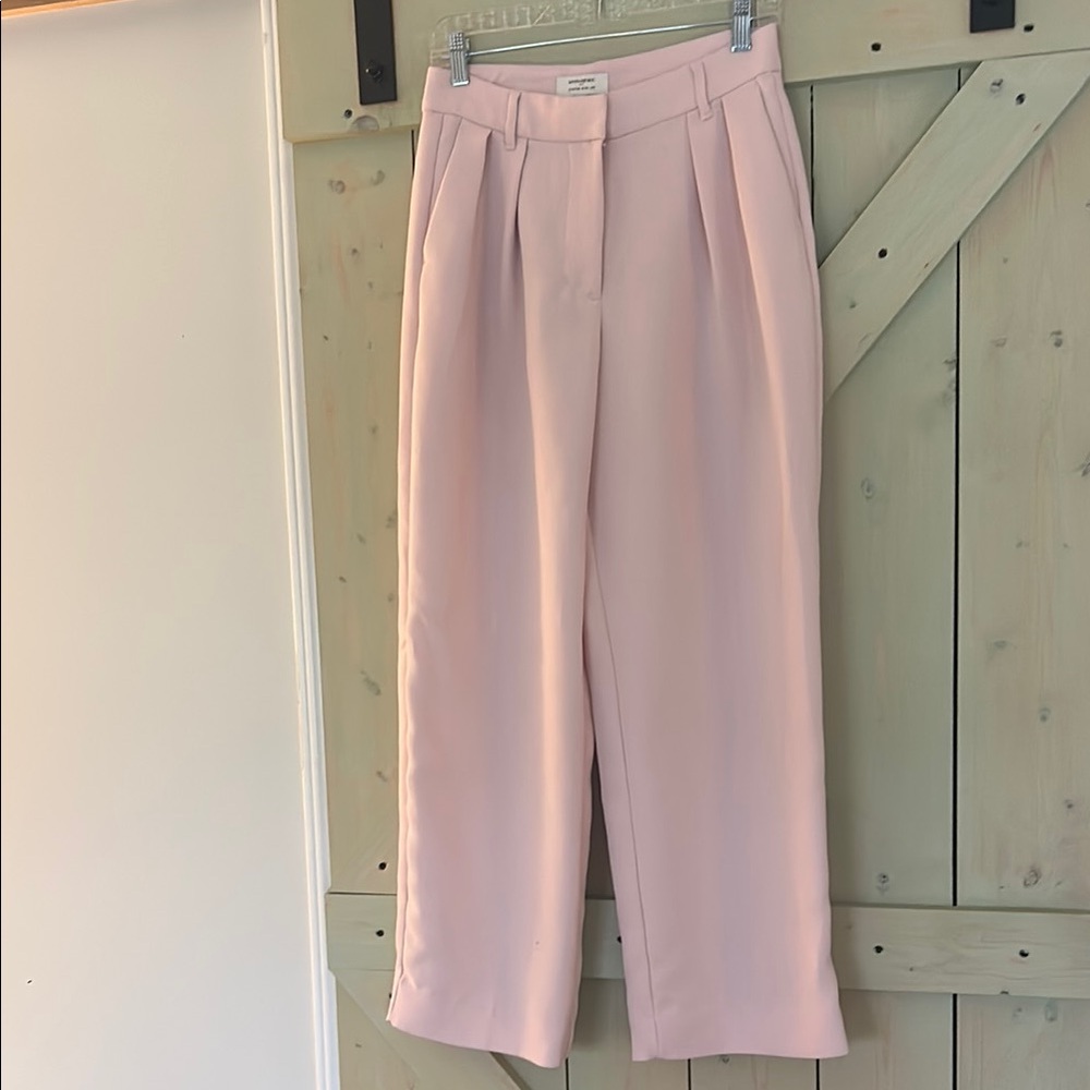 Banana Republic Pink High-Waisted Trousers